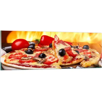 Obraz Obraz na skle do obýváku ložnice 90x30 gastronomie obrazy na zeď sklo