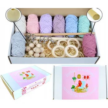 Obraz Sada pro makramé pro začátečníky dárek M