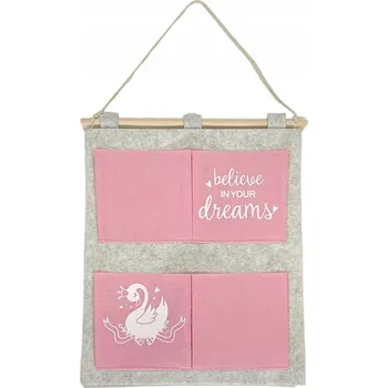 Úložný box Textilní závěsný organizér na zeď pro děti