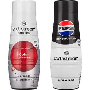 Příprava sody SIRUPY SODASTREAM COLA ZERO + PEPSI MAX-ZERO KONCENTRÁT z Německa !!!