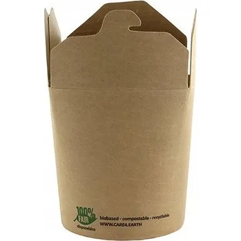 Jednorázové nádobí KARTONOVÁ KRABIČKA NA OBČERSTVENÍ 470ML 25 KS .