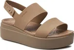 Sandály Crocs Brooklyn Low Wedge W 206453 Béžová 39_40