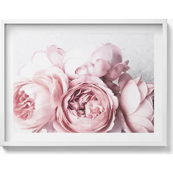 Obraz Ozdobný nástěnný obraz v rámu Jemná romantická kytice květin 80x60 cm