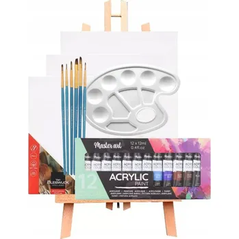 Výtvarná sada MALÍŘSKÁ SADA PRO DĚTI STOJAN BARVY ŠTĚTCE