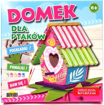 Krmítko pro ptáka Krmítko pro ptáky ve tvaru domku Dromader dřevěné, stavebnice