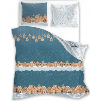 Povlečení Povlečení vánoční Scandic 200x220 058 zimní scenérie