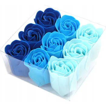 umělá květina Kytice, flower box, mýdlová růže, dekorace, stabilizovaná růže Domosfera 4 cm