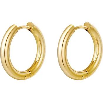 Náušnice ORNAMENTI Pozlacené kruhové náušnice