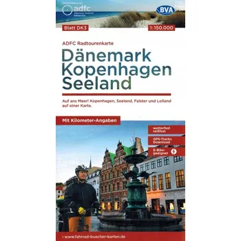 DANIA KOPENHAGA ZELANDIA mapa rowerowa ADFC 2023 Kolektiv autorů