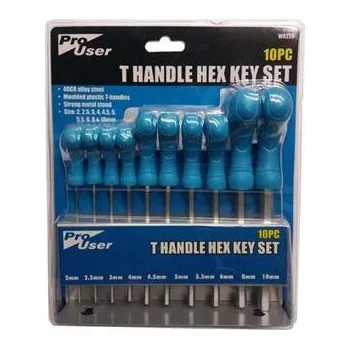 Klíč PRO USER imbus klíče s T rukojetí, 10ks, 2-10mm 56429