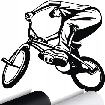 Samolepicí dekorace na vozidlo NÁLEPKA na auto BMX 13x11 cm
