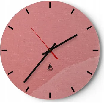 Hodiny Nástěnné hodiny do kuchyně 30x30 Pastelové hodiny na skle do obýváku Tiché