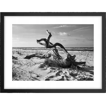 Obraz Obraz plakát v černém rámu do obýváku 40x30 pláž foto plakáty na zeď