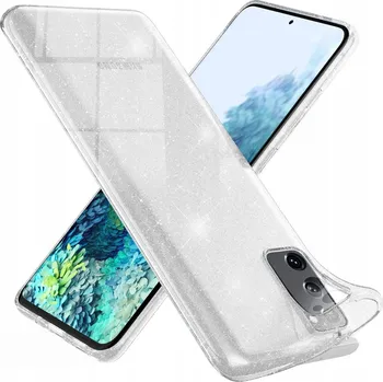 Pouzdro na mobilní telefon Silikonový Pouzdro pro Samsung Galaxy S20 FE - třpytivý + Sklo