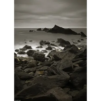 Obraz Plakát Skály u moře bez rámu 20,5 x 28,4 cm