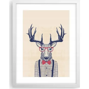 Obraz Obraz plakát v bílém rámu do obýváku 30x40 abstrakce plakáty na zeď