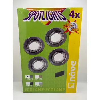 Sada 4 Energeticky Úsporných Stropních Bodových Světel