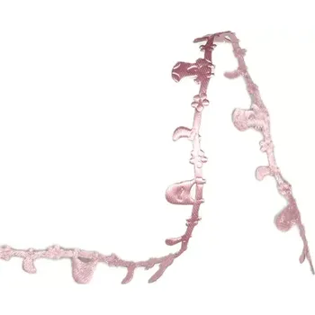 Stuha Stuha vysekávaná HELO GIRL růžová 10mm x 5m (15,- Kč/m) (Stuha vysekávaná, oboustranná, růžová)