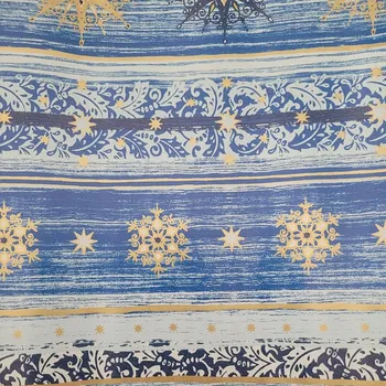 Obraz Modrý balicí papír na dárky 70 cm x 2 m 13