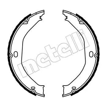 Brzdový systém Sada brzdových čelistí, parkovací brzda METELLI 53-0360