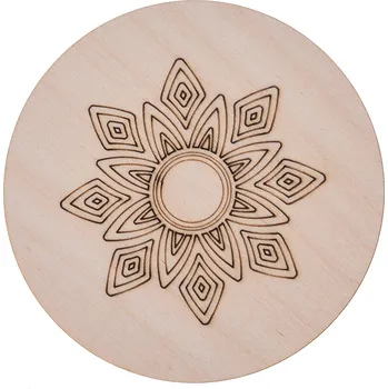 Obraz Podložka kulatý dřevěná 10 x 10 cm