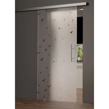 Interiérové dveře Melina Matteo skleněné posuvné dveře 775 x 2055 mm softclose