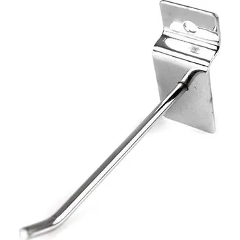 Věšák Háček délka 9 cm k dřevěným panelům na bižuterii Varianta: nikl, Balení: 5 ks