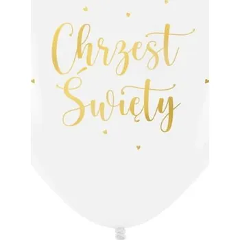 Balónek Balónek 30 cm Křest Svatý Bílý 1 kus BALÓNKY