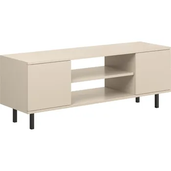 Televizní stolek TV stolek FOCUS Komoda pod TV do obýváku loft 135cm kašmír černá