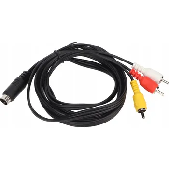 Bezpečnostní kamera KABEL MINI DIN 9 PIN NA 3 RCA (CINCH) ZÁSTRČKA