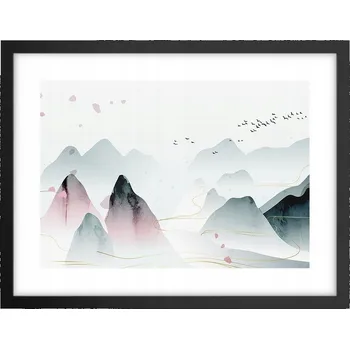 Obraz Obraz plakát v černém rámu do obýváku 40x30 krajina foto na zeď