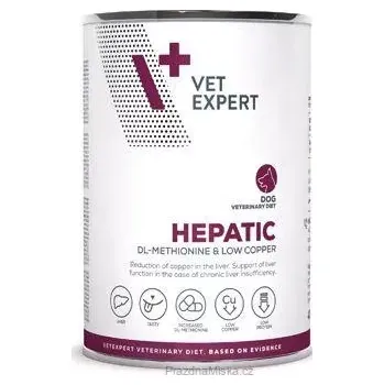 Krmivo pro psa VetExpert VD 4T Hepatic Dog konzerva 400 g