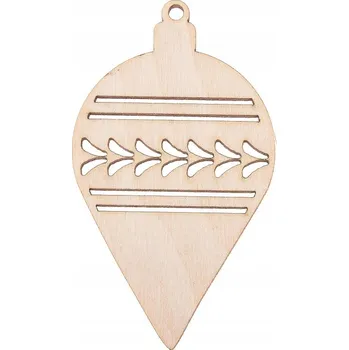 Vánoční dekorace BAŇKA překližka ZÁVĚS ozdoba VÁNOCE decoupage