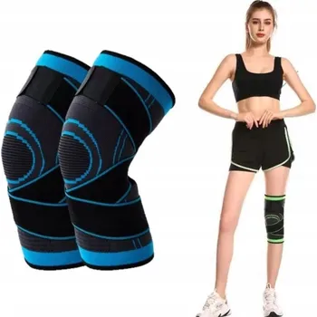 KOLENNÍ ORTÉZA STABILIZÁTOR S PODPOROU ČÉŠKY MODRÁ XL