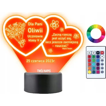 Lampička Plexido vícebarevná Noční lampa