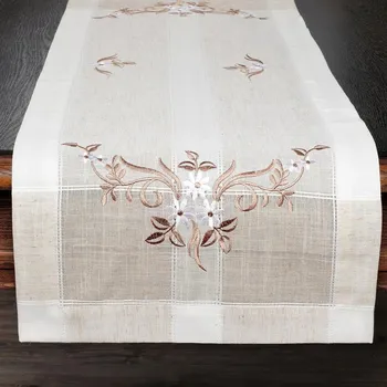 ubrus Běhoun bílý 120 x 40 cm