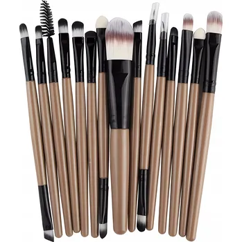 Kosmetický štětec Verk 24381 Sada kosmetických štětců 20 kusů hnědo-černé