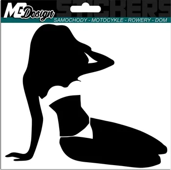 Samolepicí dekorace na vozidlo NÁLEPKA na auto ŽENA SILUETA WOMAN 14x15