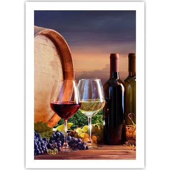 Obraz Plakát bez rámu do obýváku, ložnice 50x70 vinice moderní módní obraz