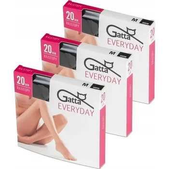 Dámské oblečení Punčocháče GATTA Everyday 20 DEN vel. 3 M černé - 3 ks