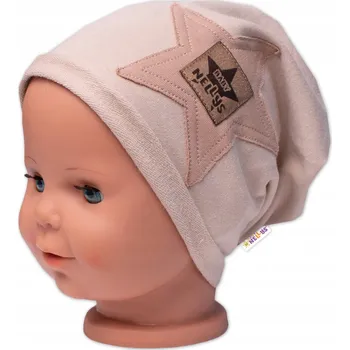Čepice Čepice beanie Baby Nellys béžová vel. 48