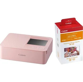 Canon SELPHY CP1500, růžová + fotopapír s inkoustem RP-108 (108ks)