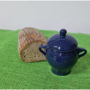 Dóza na potraviny Sádlák keramický - modrý Objem: 0,3 l