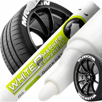 FIX PERMANENTNÍ VODĚODOLNÝ BÍLÝ NA PNEUMATIKY SKLO OCEL BÍLÝ