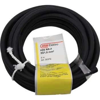 Tavná pistole Kabel H05RR-F 3G1,5, 5 m, černý 372