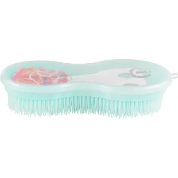 Čištění pro koně Perfection brush+gumičky Imperial Riding světle modrá