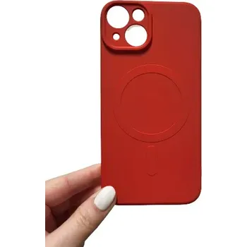 Pouzdro na mobilní telefon Pouzdro Protect MagSilicone Case iPhone 14 Červené
