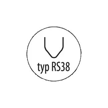 Hřebík DEDRA sponky na opravu plastů typ RS38, 0,8mm, V do rohů, 100ks, DED75271