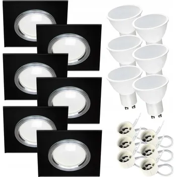 Stropní zapuštěné svítidlo Kwazar Luminaire 7 W černé 4000 K