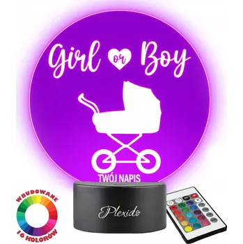 Lampička Plexido vícebarevná Noční lampa